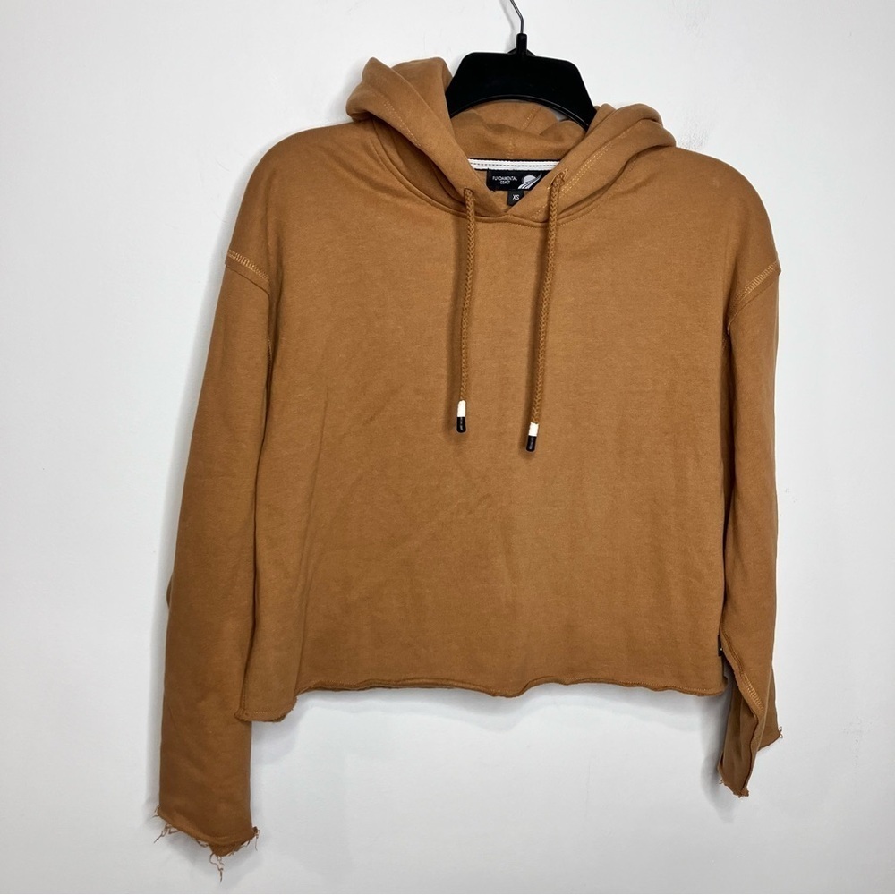 Fundamental Coast Kellie Hoodie caramel cropped‎ hoodie size XS